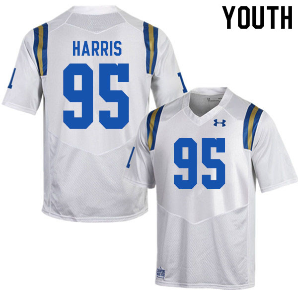 Youth #95 Jason Harris UCLA Bruins College Football Jerseys Sale-White